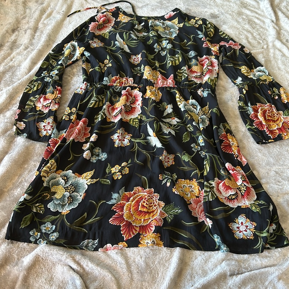 Loft floral long sleeve dress - Picture 6 of 6
